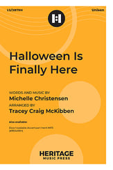 Halloween Is Finally Here Unison choral sheet music cover